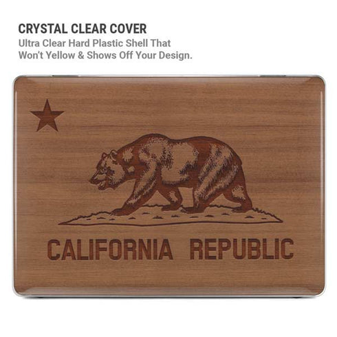 California Wood Flag MacBook Cases